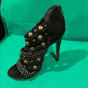 Stunning Black Studded Women's Heels